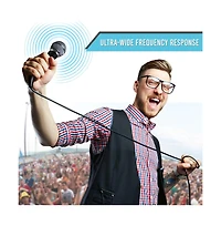 Pyle Dynamic Microphone Kit with 3 Handheld Mics, Xlr Cables & Pop Filters