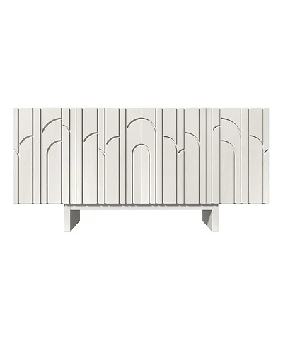 63'' Large Sideboard Buffet Cabinet 4 Door Storage Cabinet