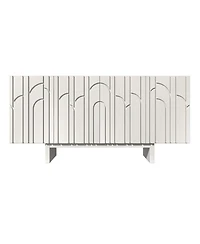 63'' Large Sideboard Buffet Cabinet 4 Door Storage Cabinet