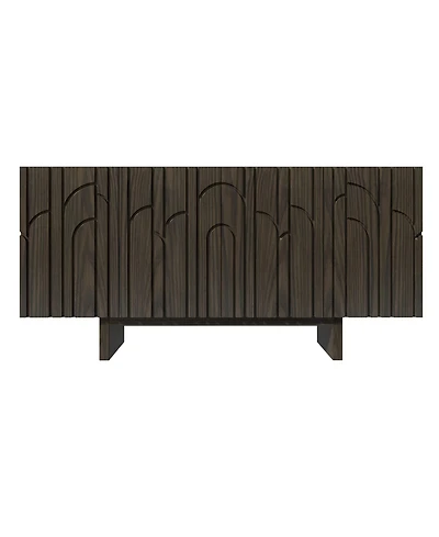 63'' Large Sideboard Buffet Cabinet 4 Door Storage