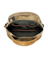 Tsd Brand Mountain Leaf Utility Bee-Wax Canvas Backpack