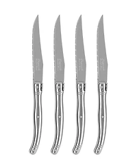French Home Laguiole Connoisseur 4-Piece Steak Knife Set with Stainless-Steel Handles