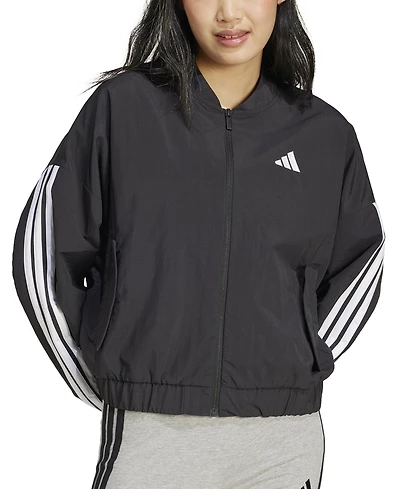 adidas Women's Essentials 3-Stripes Lifestyle Bomber Jacket