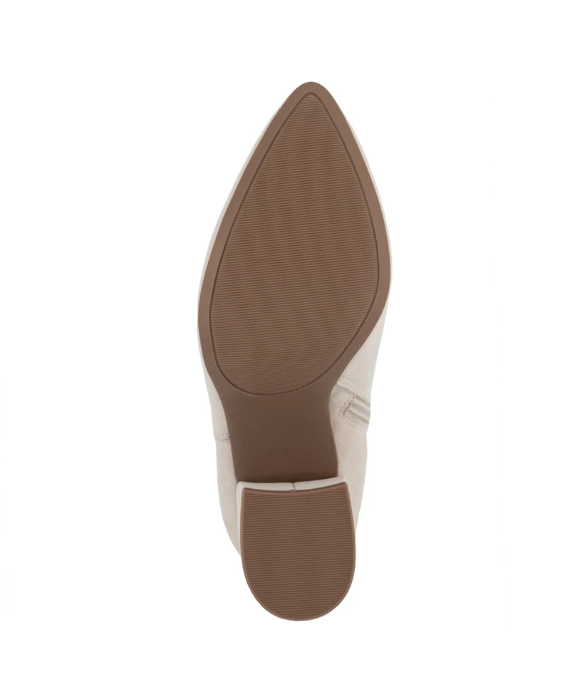 Sugar Women's Evvie Bow Block Heel Dress Booties
