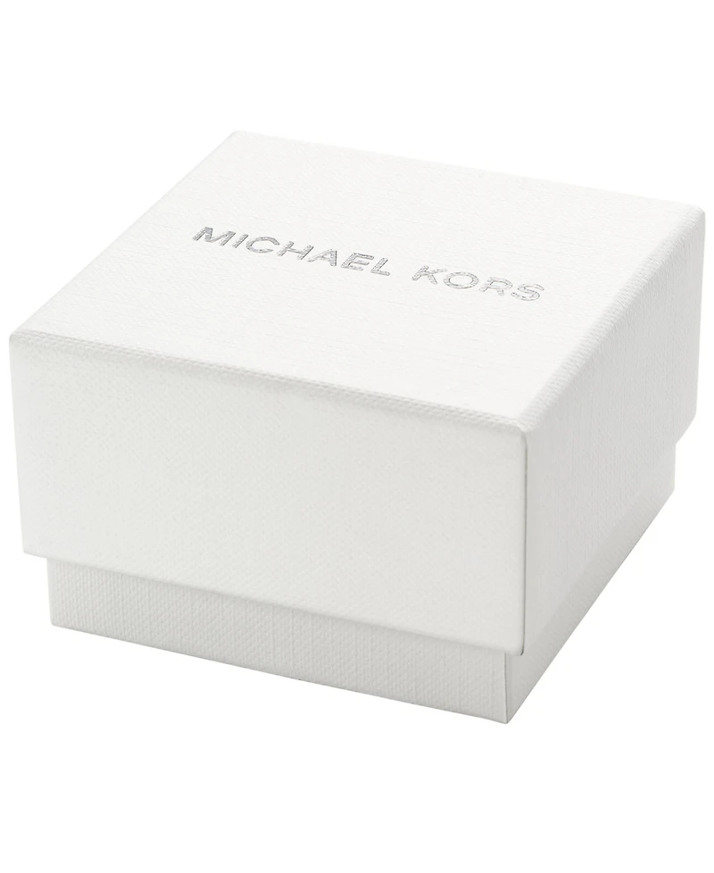 Michael Kors Women's Darrington Two-Hand Silver-Tone Stainless Steel Ring Watch, 13mm