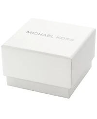 Michael Kors Women's Darrington Two-Hand Silver-Tone Stainless Steel Ring Watch, 13mm