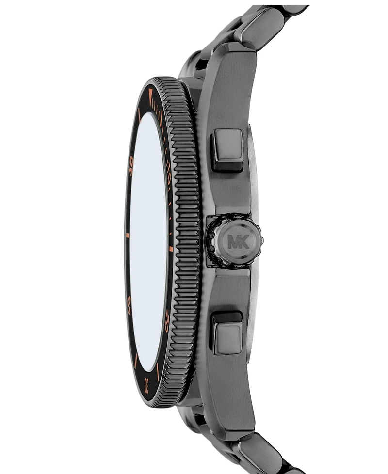 Michael Kors Men's Maritime Chronograph Gunmetal Stainless Steel Watch, 45mm