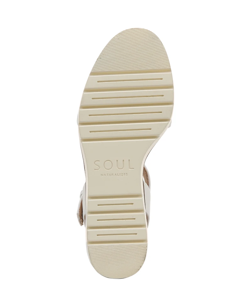 Soul Naturalizer Women's Graciela Round Open Toe Wedge Sandals