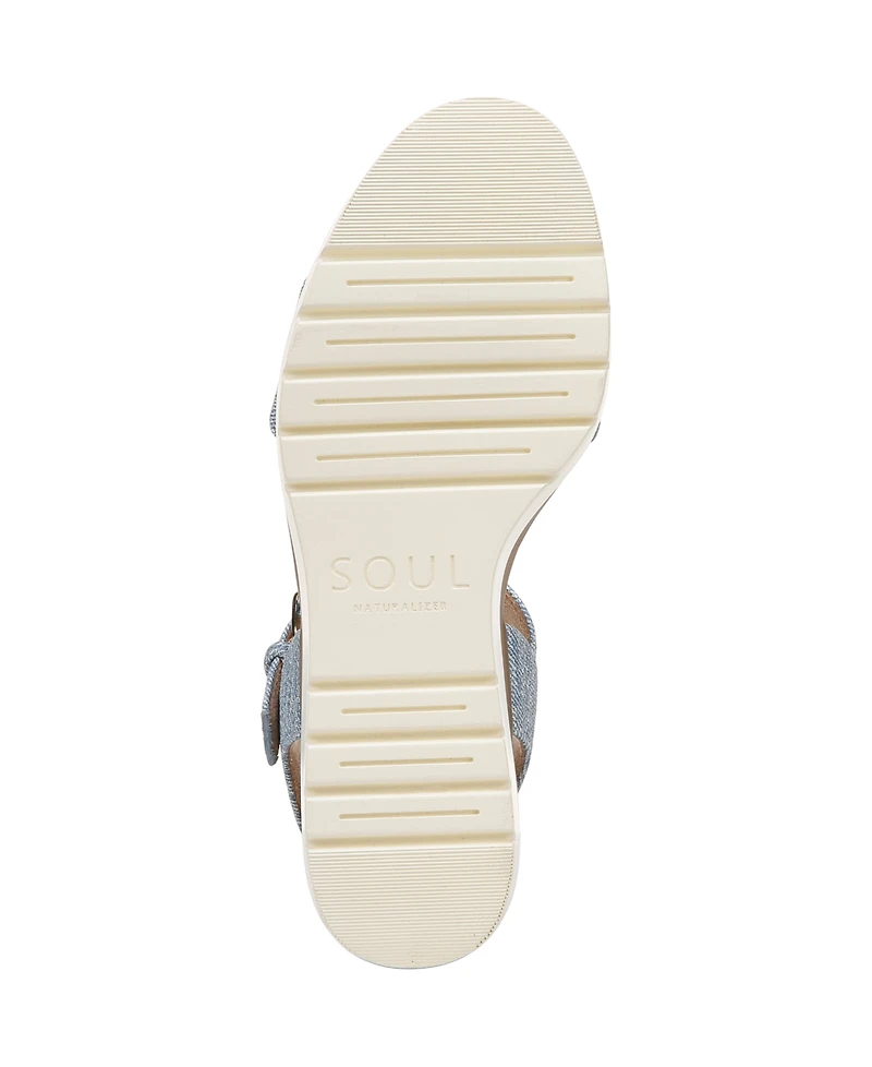Soul Naturalizer Women's Graciela Round Open Toe Wedge Sandals