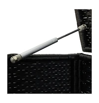vidaXL Patio Storage Box Poly Rattan 78.7"x19.6"x23.6