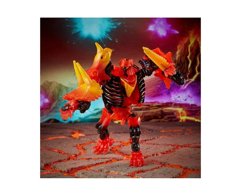 Wfc-K39 Tricranius Beast Power Fire Blasts Collection Pack | Transformers Generations War for Cybertron Kingdom Chapter