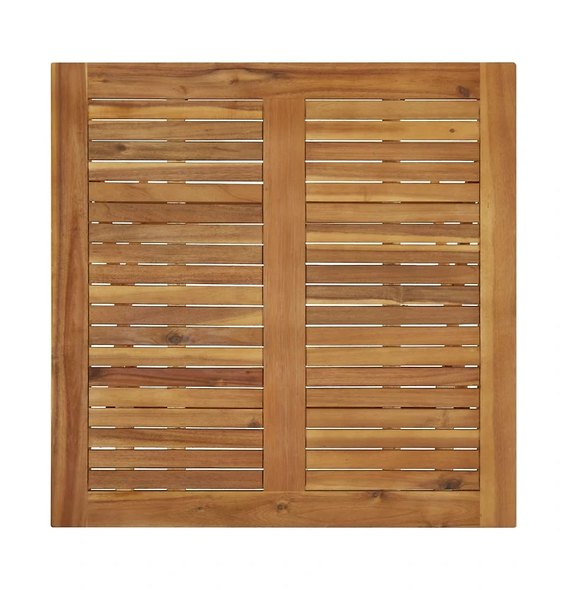 vidaXL Folding Patio Table 35.4"x35.4"x29.5" Solid Acacia Wood