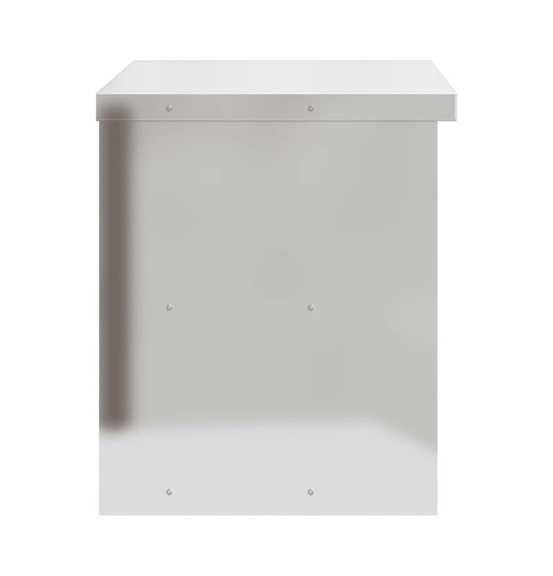 vidaXL Kitchen Wall Cabinet with Sliding Doors Stainless Steel
