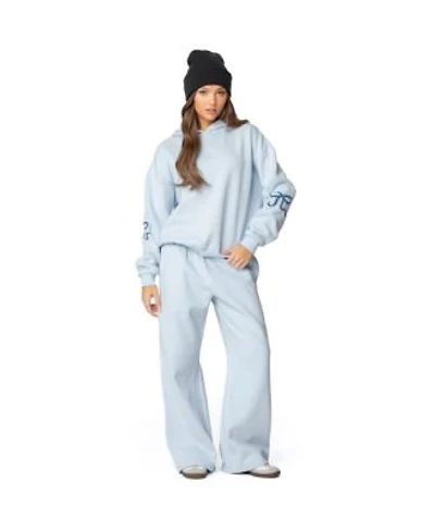Edikted Womens Bonney Bow Detail Hoodie Detail Sweatpants