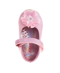 Josmo Infant Girls Hook and Loop Flowery Dress Shoes