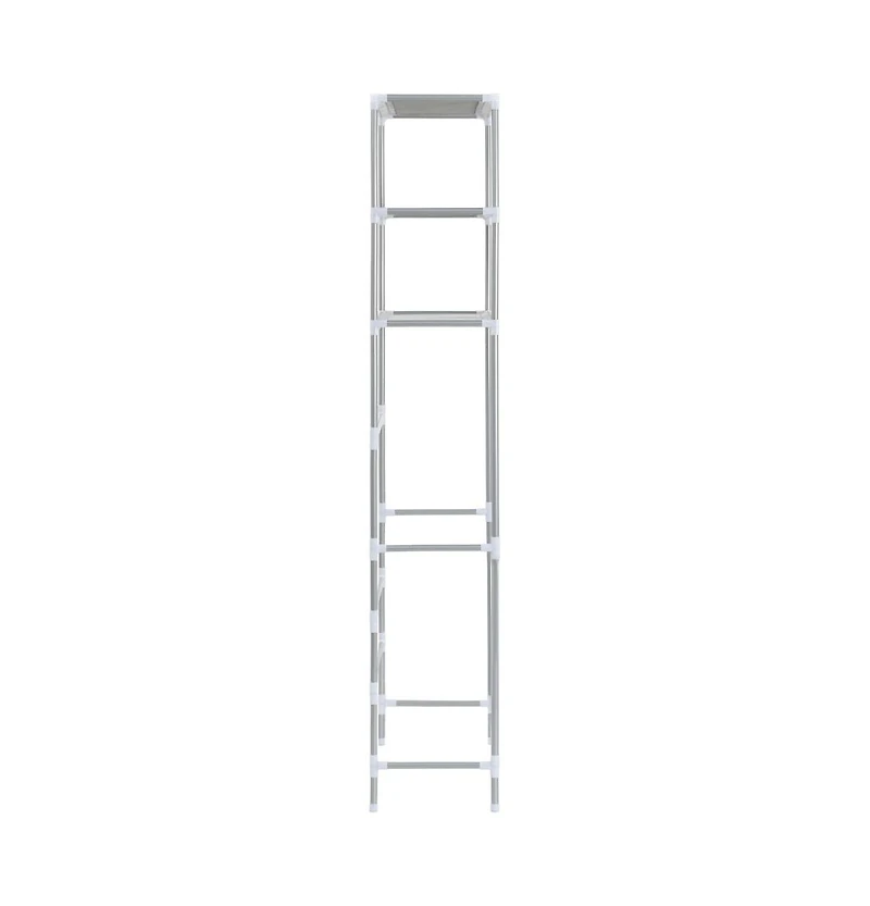 vidaXL 3-Tier Storage Rack over Toilet Silver 20.9"x11"x66.5"
