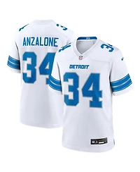 Nike Men's Alex Anzalone White Detroit Lions Game Jersey