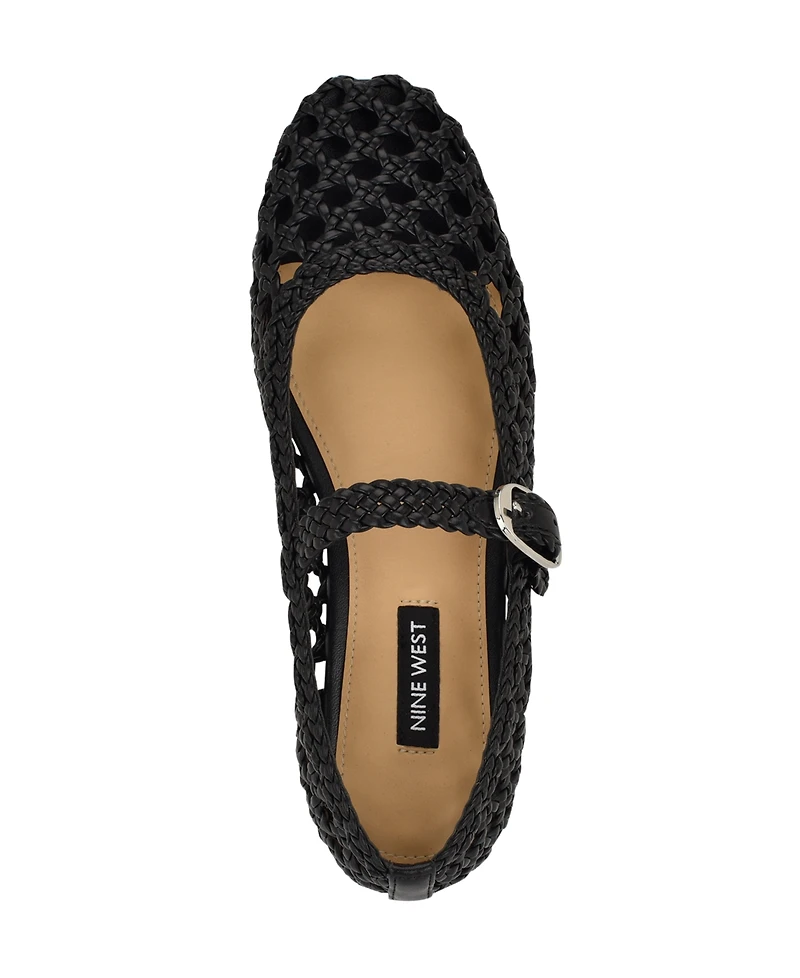Nine West Women's Halie Woven Mary Jane Flats