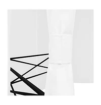 Garden Marquee with Curtains 141.7"x122.8"x104.3" White 0.6 oz/ft²