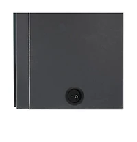 vidaXL Led Bathroom Mirror Cabinet 35"x5.5"x24.4" Gray