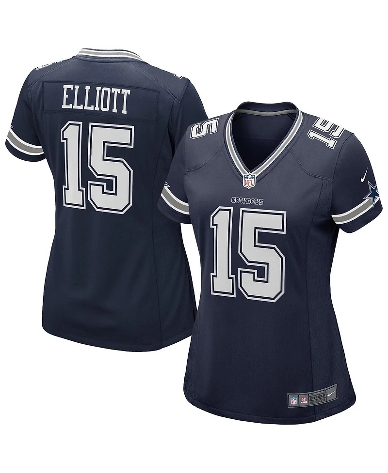 Nike Women's Ezekiel Elliott Navy Dallas Cowboys Game Jersey