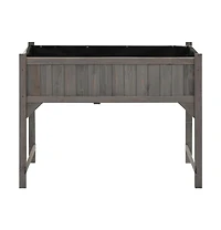 Raised Bed with Greenhouse 43.3"x21.3"x47.2" Solid Fir Wood