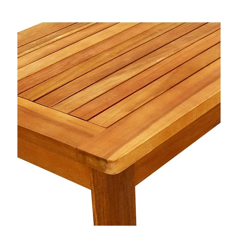 vidaXL Patio Coffee Table 27.6"x15.7"x14.2" Solid Acacia Wood
