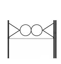 vidaXL 3-Panel Room Divider White 47.2"x86.6" Fabric