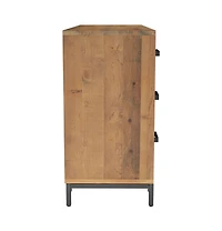 Sideboard Brown 43.3"x13.8"x27.6" Solid Wood Pine