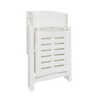 vidaXL Sun Lounger White Plastic