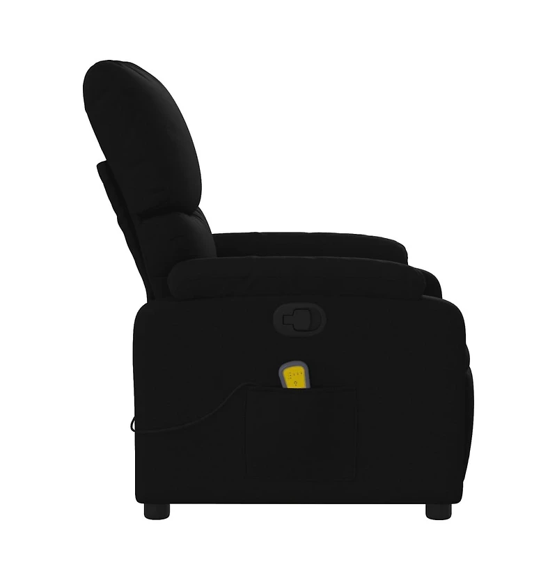 vidaXL Massage Recliner Chair Cream Fabric