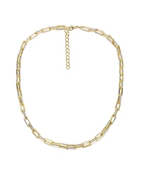 Sterling Silver Stylish Cubic Zirconia Adjustable Necklace