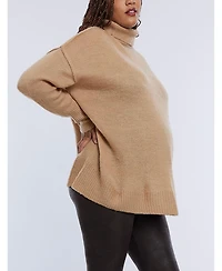 Motherhood Maternity Maternity Turtleneck Long Sleeve Knit Sweater - Motherhood