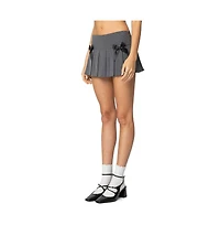 Edikted Womens Bowen Pinstripe Pleated Mini Skort