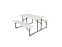 Slickblue Folding Picnic Table with 2 Benches for Convenient Outdoor Dining and Storage