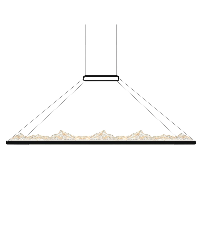 Cwi Lighting 19" Metal Himalayas Integrated Led Island Pool Table Light
