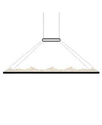 Cwi Lighting 19" Metal Himalayas Integrated Led Island Pool Table Light