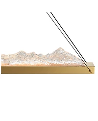 Cwi Lighting 19" Metal Himalayas Integrated Led Island Pool Table Light