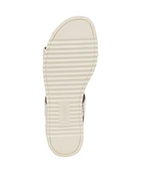 LifeStride Women's Zoom Round Open Toe Crisscross Wedge Sandals