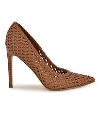 Nine West Women's Tatiana Woven Stiletto Pointy Toe Dress Pumps
