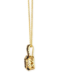 Le Vian Chocolate Diamond (1/4 ct. t.w.), Nude Diamond (1/10 ct. t.w.) & Blackberry Diamond (1/20 ct. t.w.) Pendant 20" Necklace in 14k Honey Gold