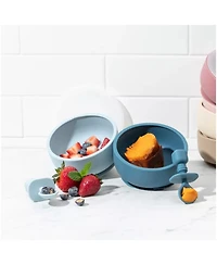 Sperric Toddler Silicone Essentials Set – Stacking Toy, Feeding Bibs, Suction Bowls with Spoons & First-Stage Spoons – Bpa-Free, Safe To