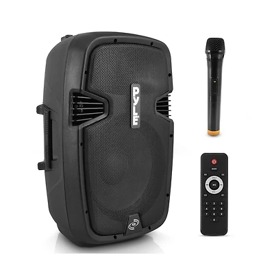 Pyle Wireless Portable Pa Speaker System-Compatible with Bluetooth,Active Loudspeaker,1000 Watt Powered 2-Way Waterproof Amplifier, 12” Subwoof