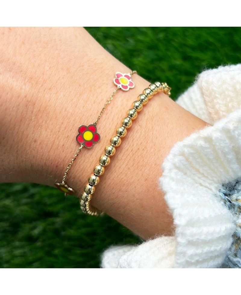 The Lovery Large Gold Ball Bead Bracelet 14K Gold
