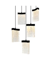 Cwi Lighting 12" Metal Lava Integrated Led Mini Pendant