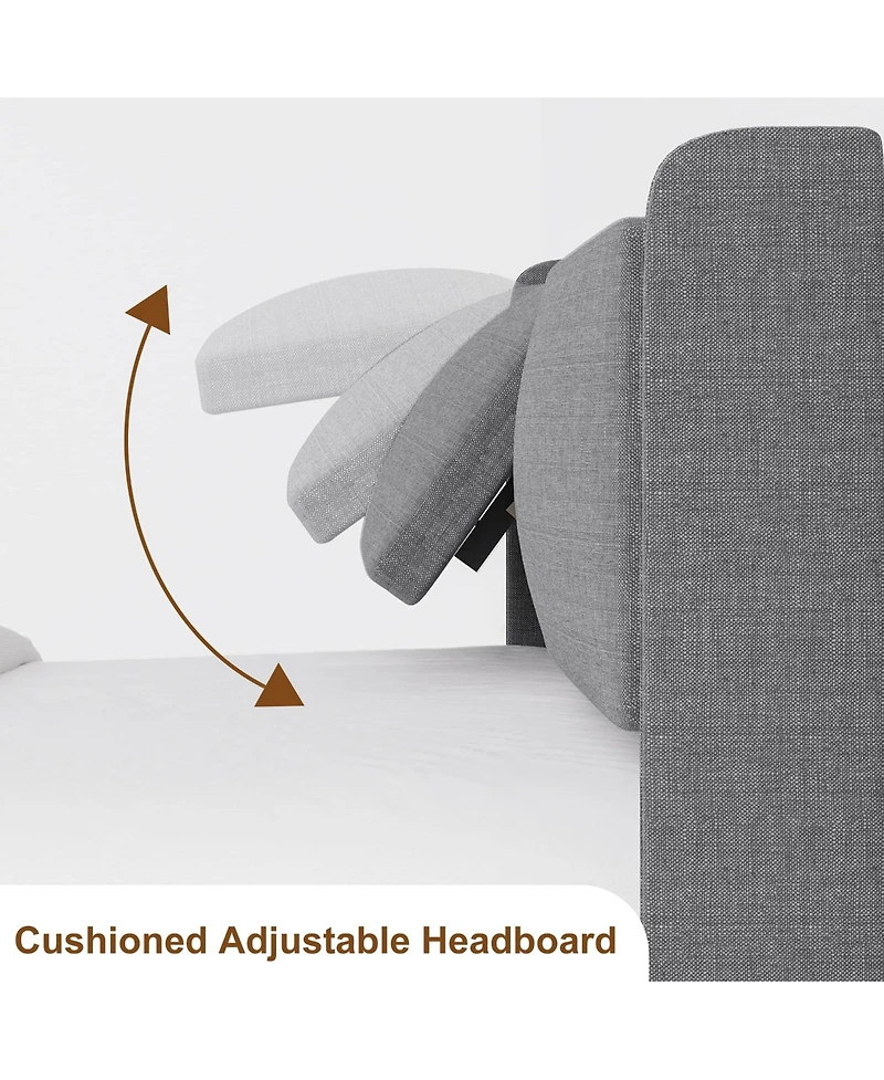 gaomon Queen Bed Frame with Usb Ports, Platform Bed Frame