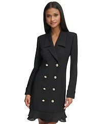 Karl Lagerfeld Paris Women's Chiffon-Hem Blazer Dress