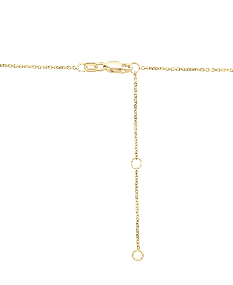 Swiss Blue Topaz (3-1/5 ct. t.w.), London Blue Topaz (1/6 ct. t.w.) & Diamond (1/5 ct. t.w.) Pendant Necklace in 14k Gold, 18" + 2" extender