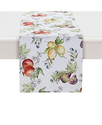 Laural Home Tuscan Fruit Sketch Table Runner, 13" x 90"