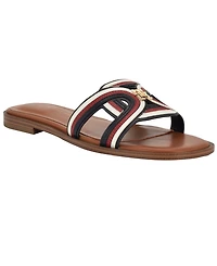 Tommy Hilfiger Women's Tressi Logo Flat Slide Sandals